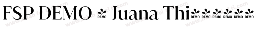 FSP DEMO - Juana Thi字体转换
